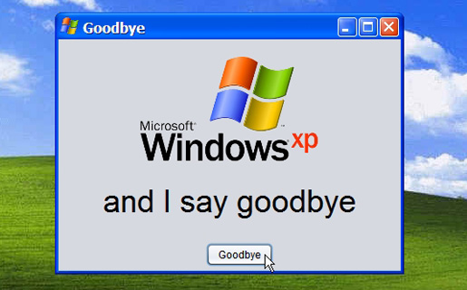 Adios al soporte para  Windows XP
